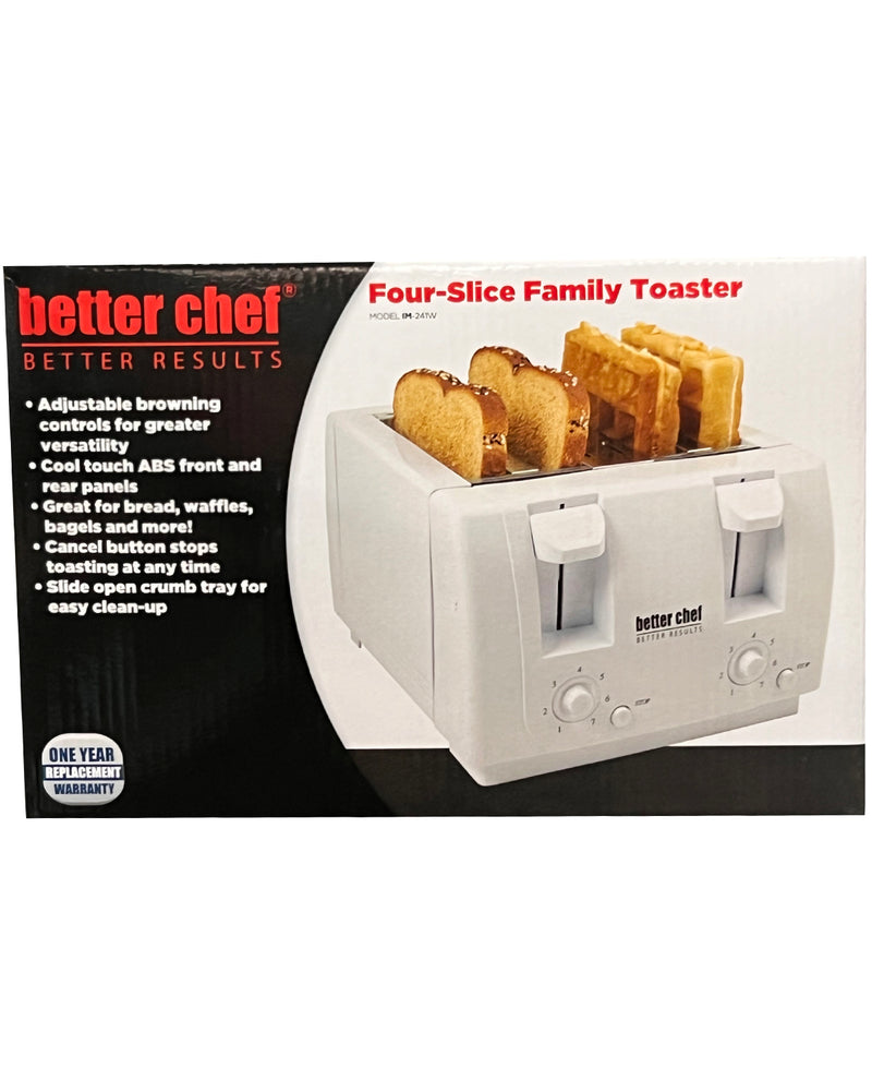 Better Chef 4 Slice White Toaster