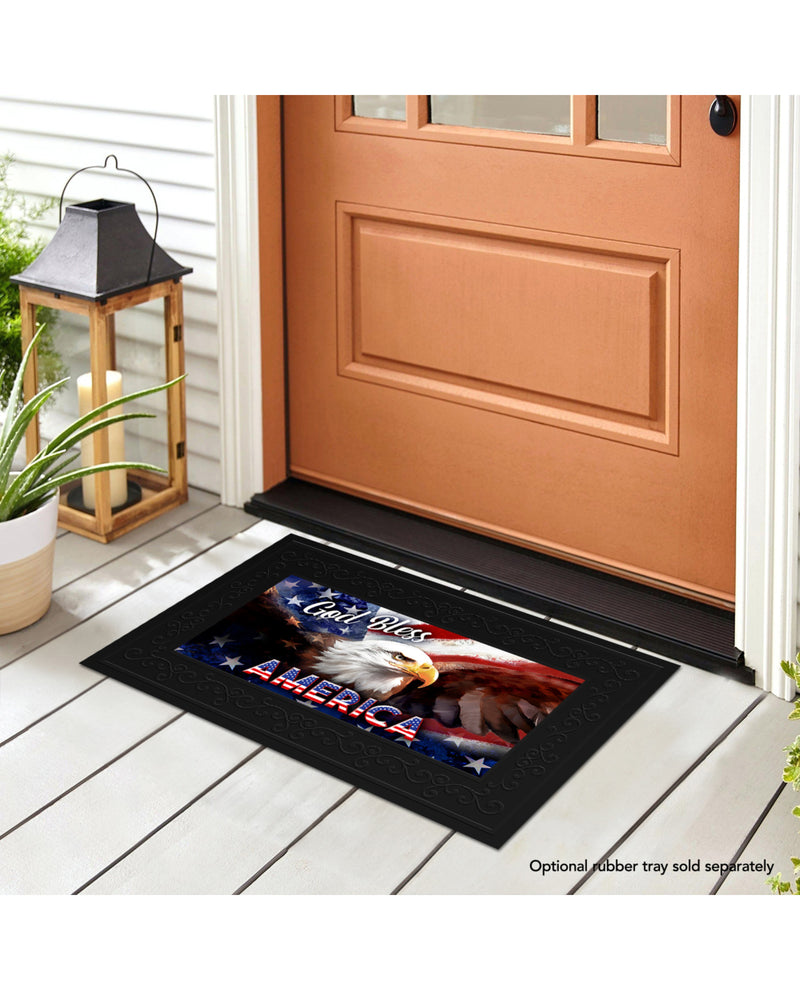 God Bless America Eagle Mini Mat