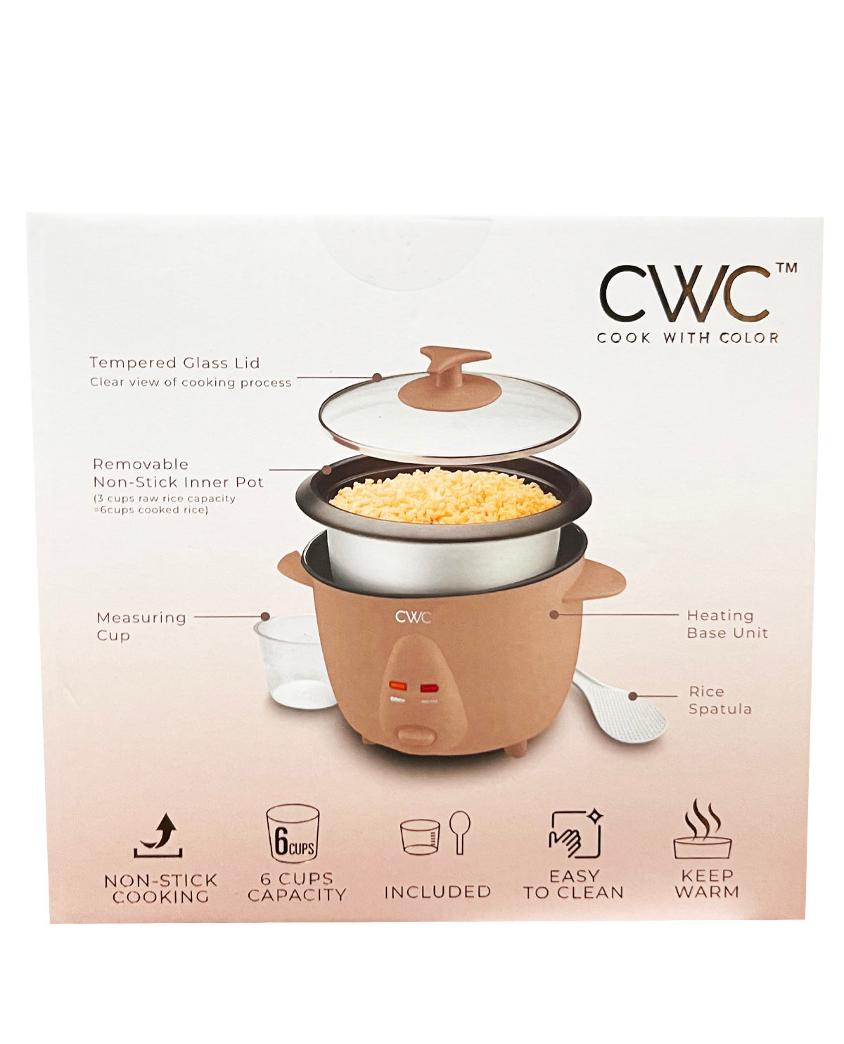 CWC Six-Cup Rice Cooker