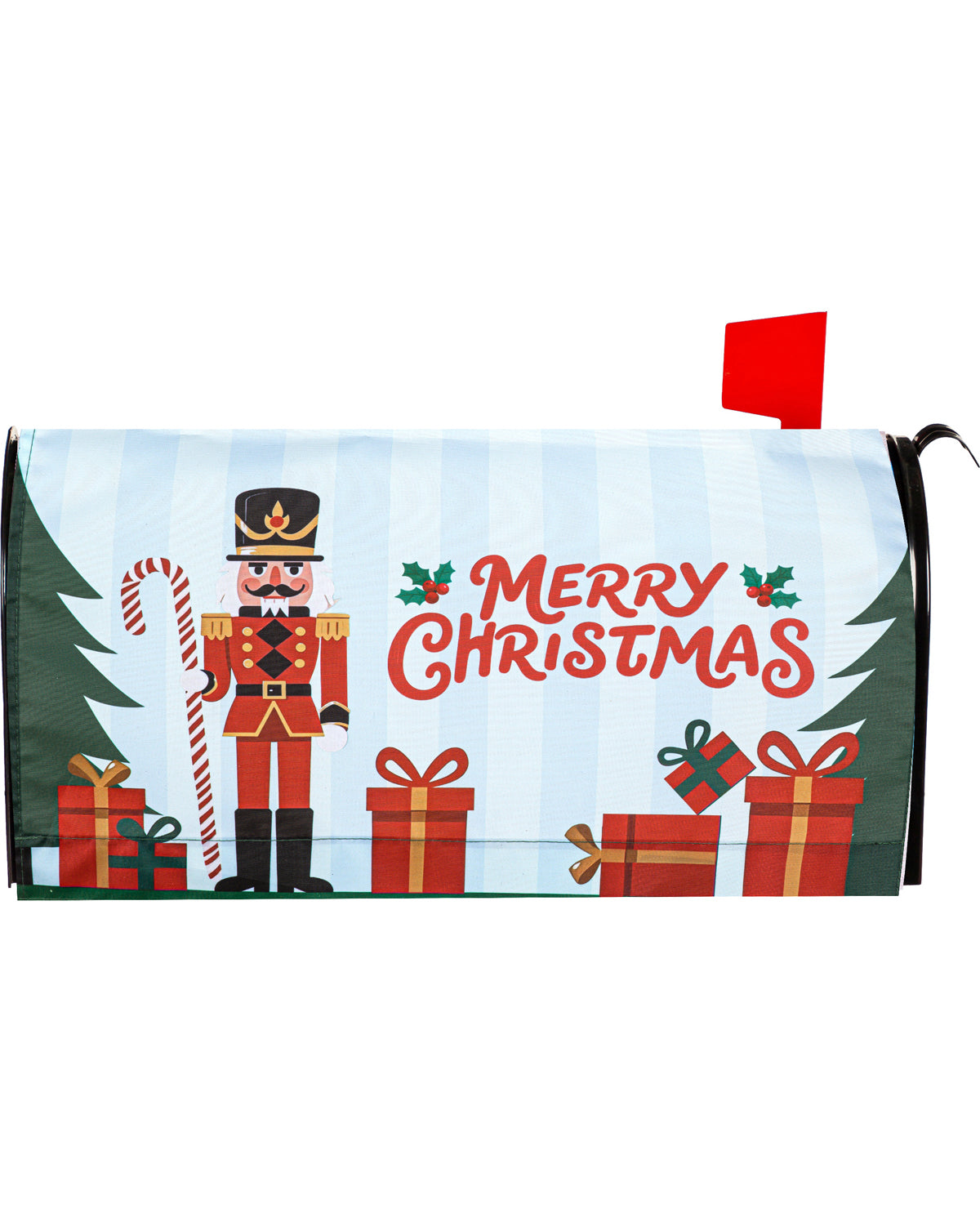 Merry Christmas Nutcracker Mailbox Cover