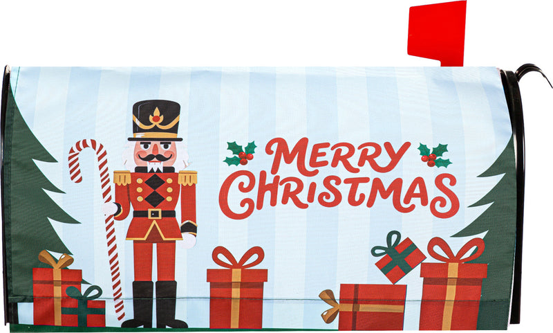 Merry Christmas Nutcracker Mailbox Cover