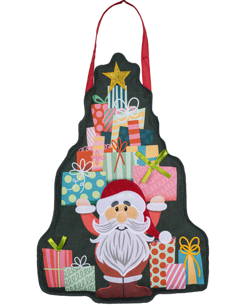 Santa With Gifts Door Decor