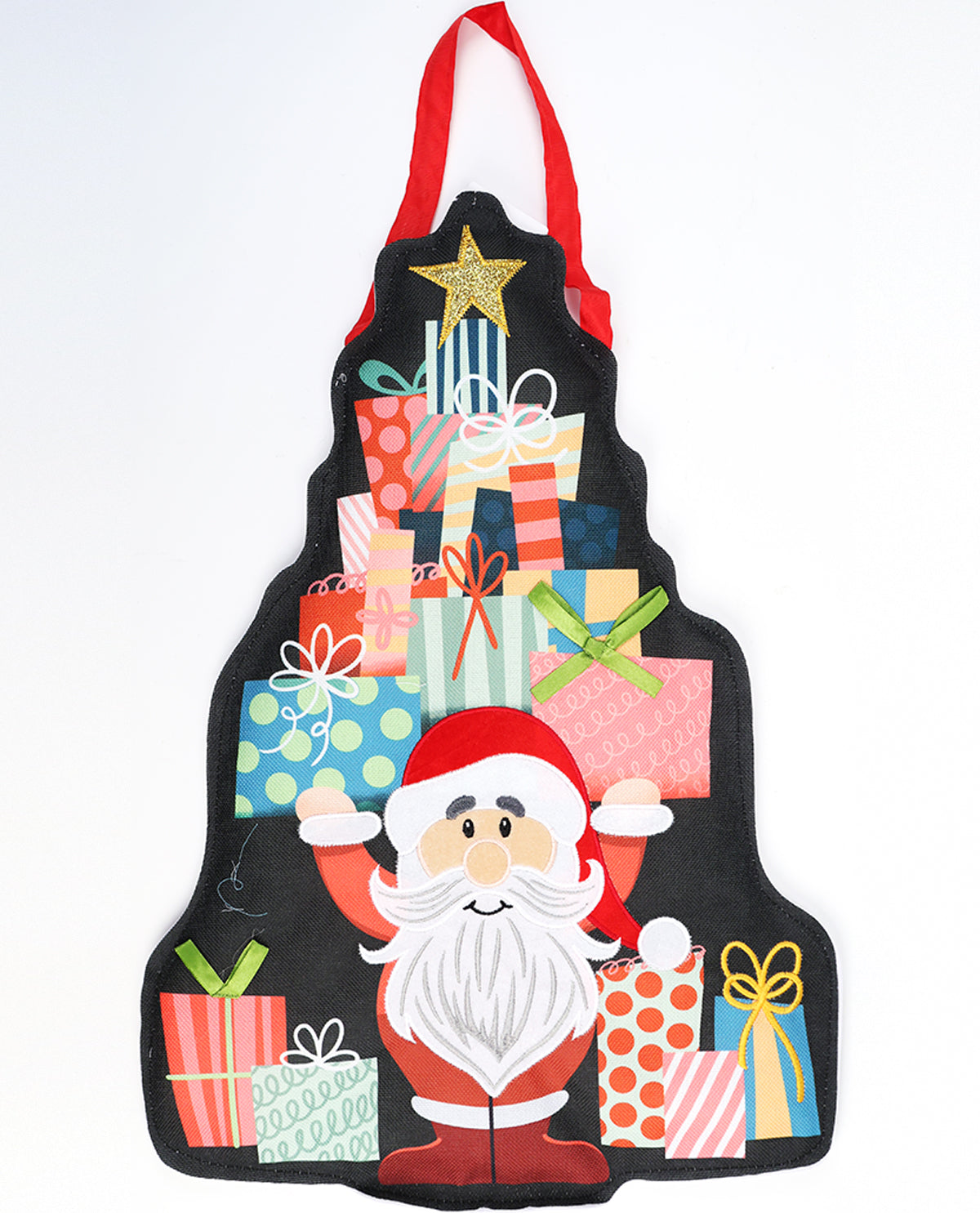 Santa With Gifts Door Decor