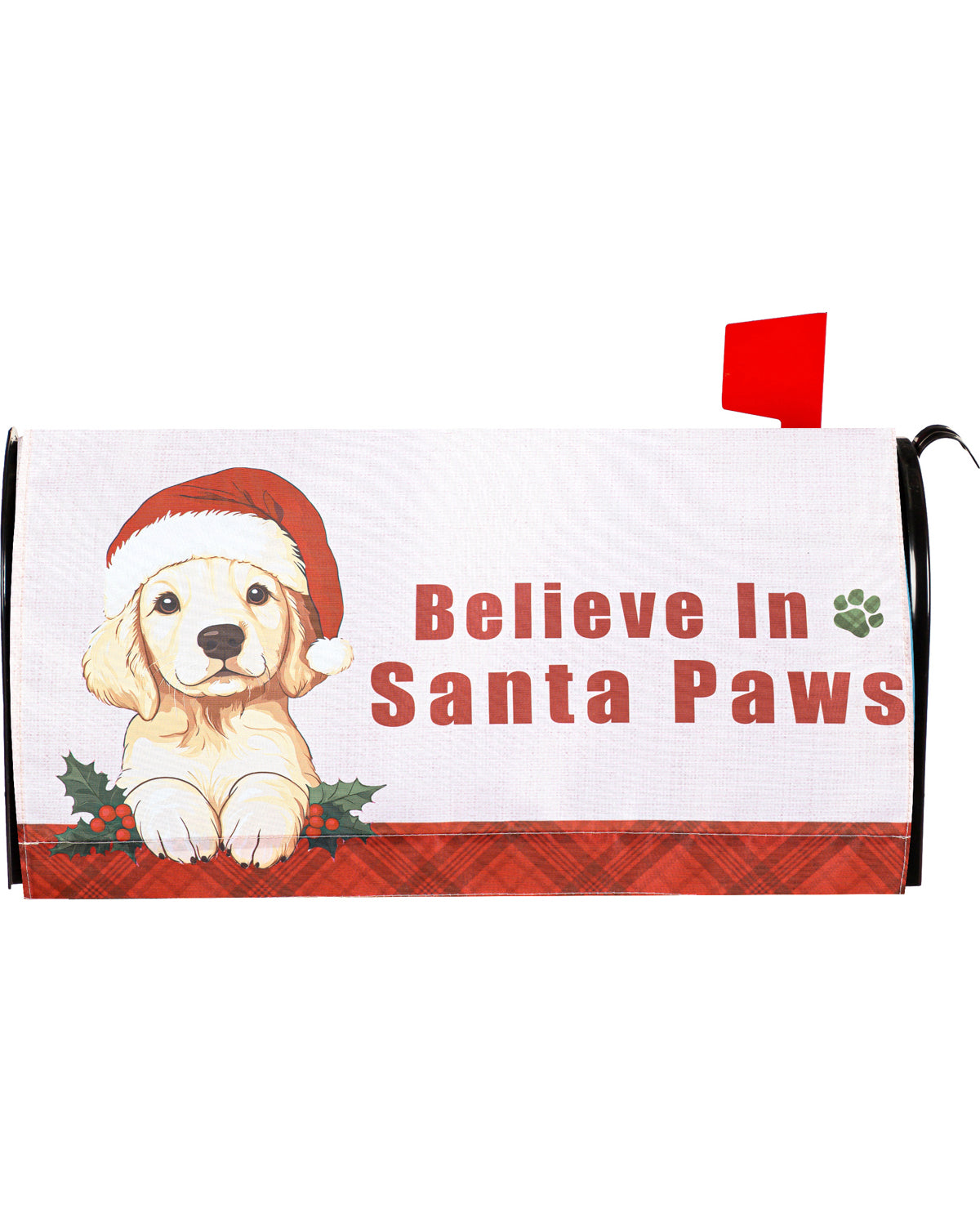 Believe In Santa Paws Mailbox Cover