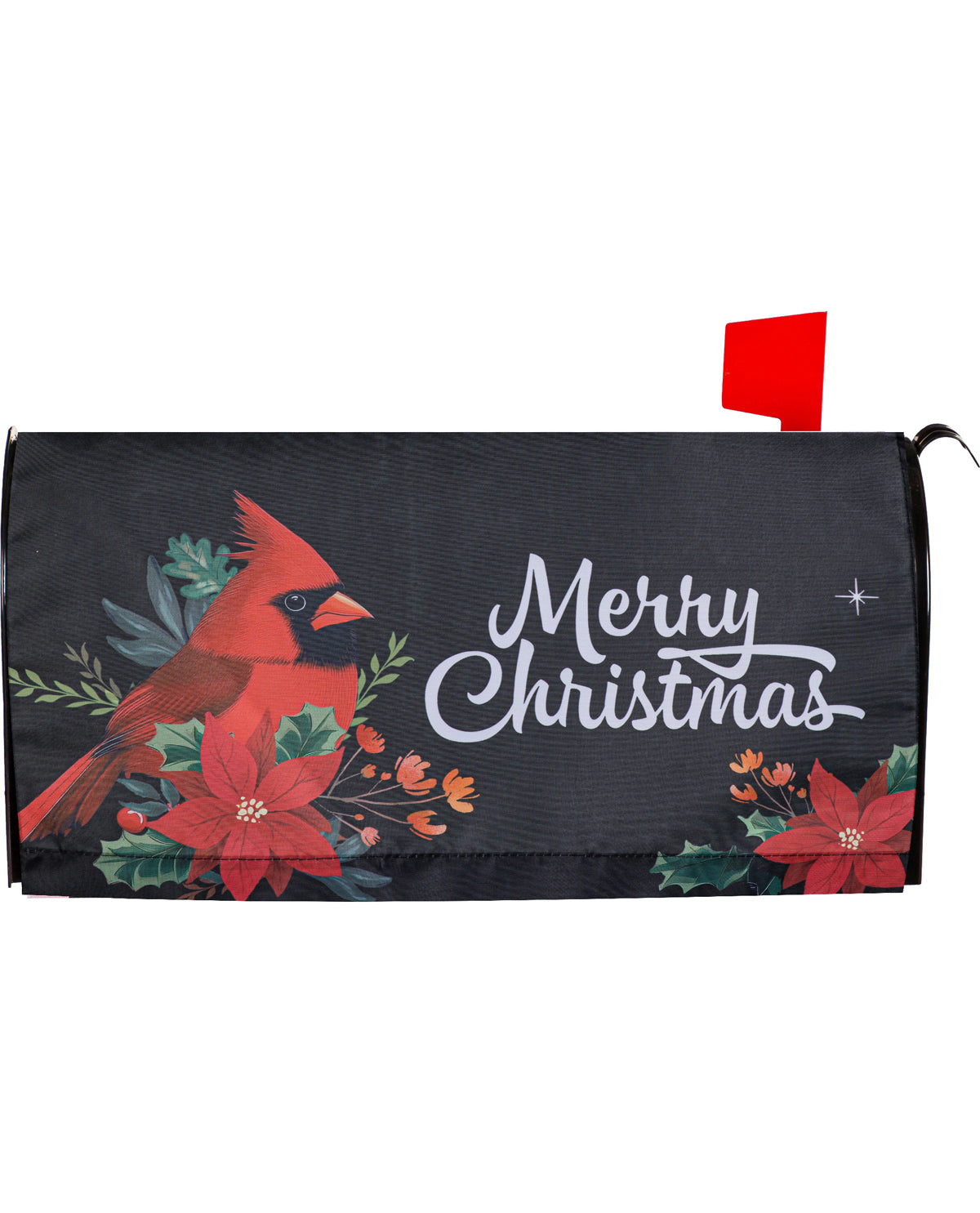 Merry Christmas Cardinals Mailbox Cover