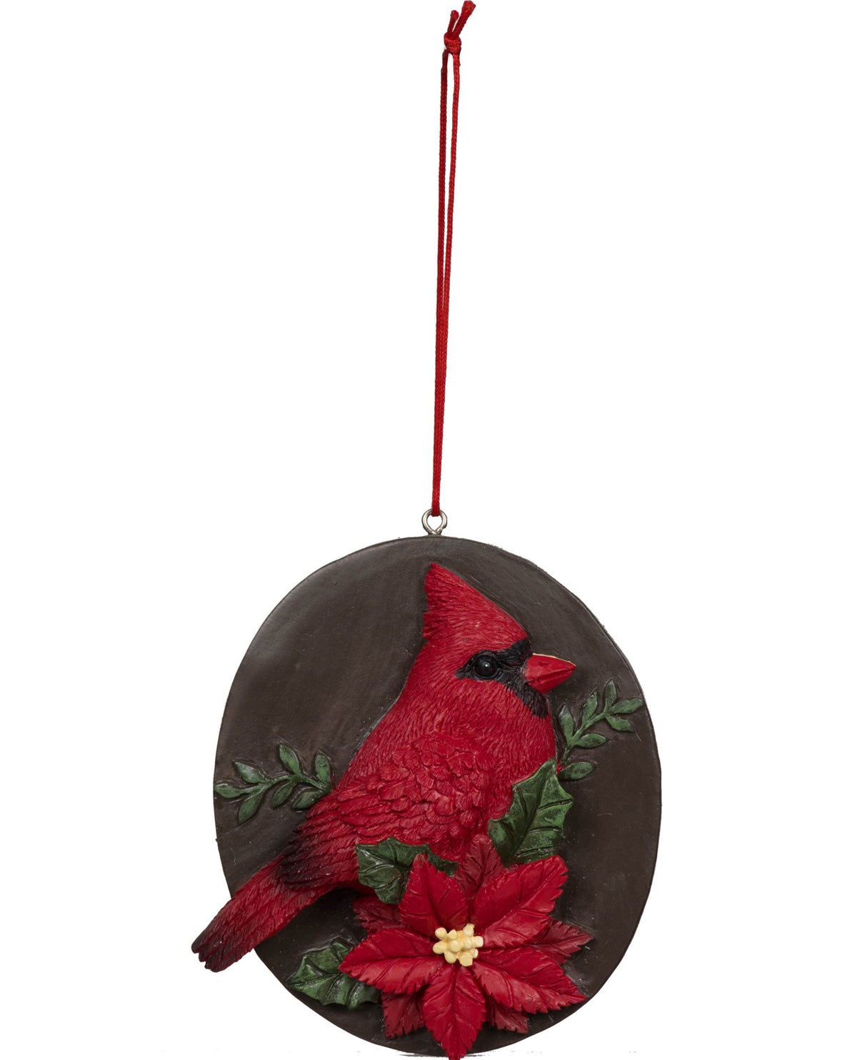Merry Christmas Cardinals 3" Resin Ornament
