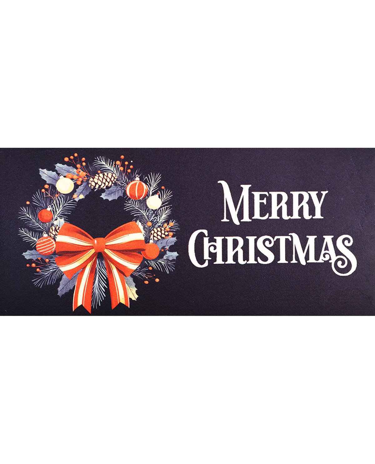 Merry Christmas Wreath Sassafras Switch Mat