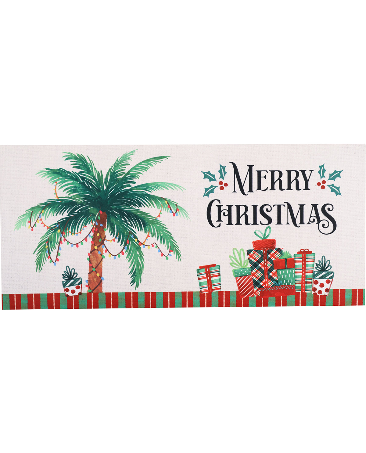 Christmas Palm Tree Sassafras Mat