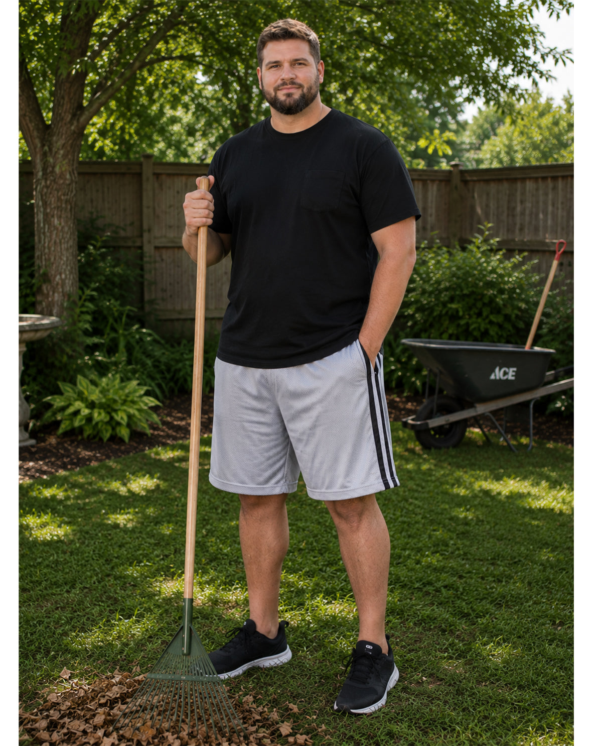 Real Essentials Big & Tall Mesh Shorts