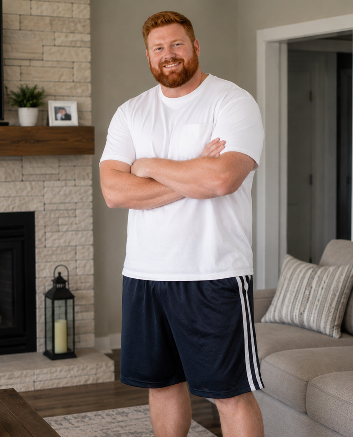 Real Essentials Big & Tall Mesh Shorts