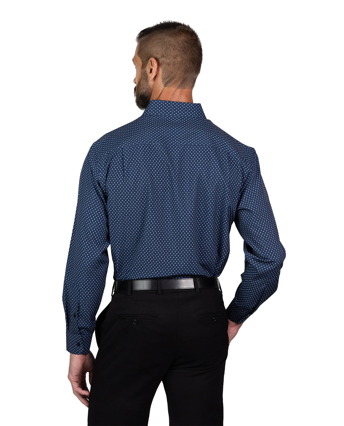 Nautica Men's Navy Anchor Long Sleeve Super Shirt