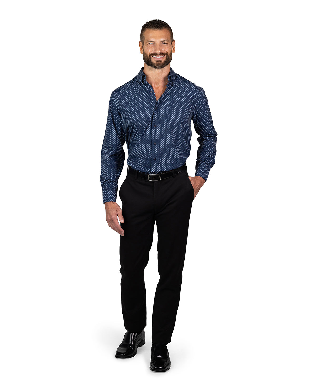 Nautica Men's Navy Anchor Long Sleeve Super Shirt