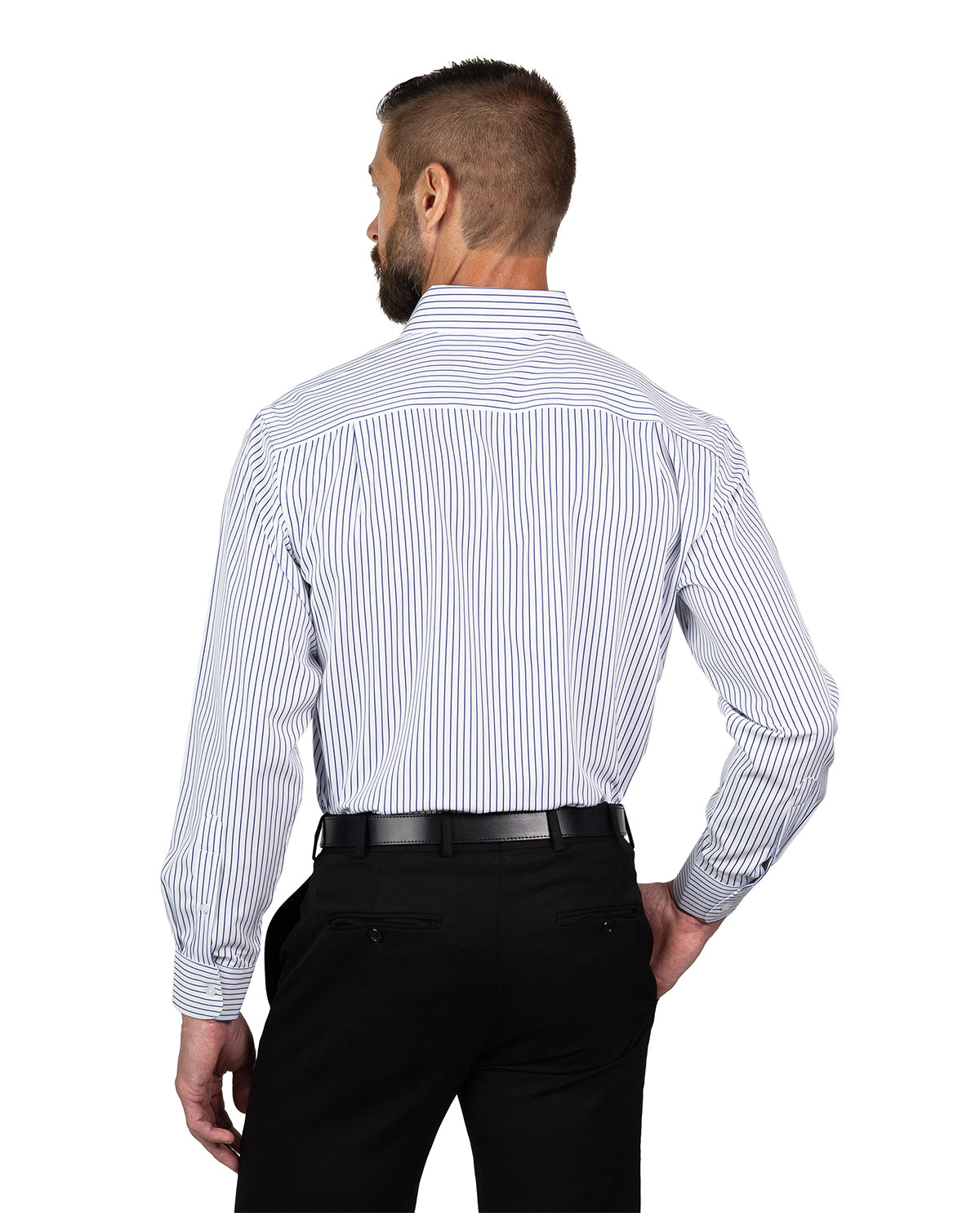 Nautica Men's White & Navy Long Sleeve Super Shirt