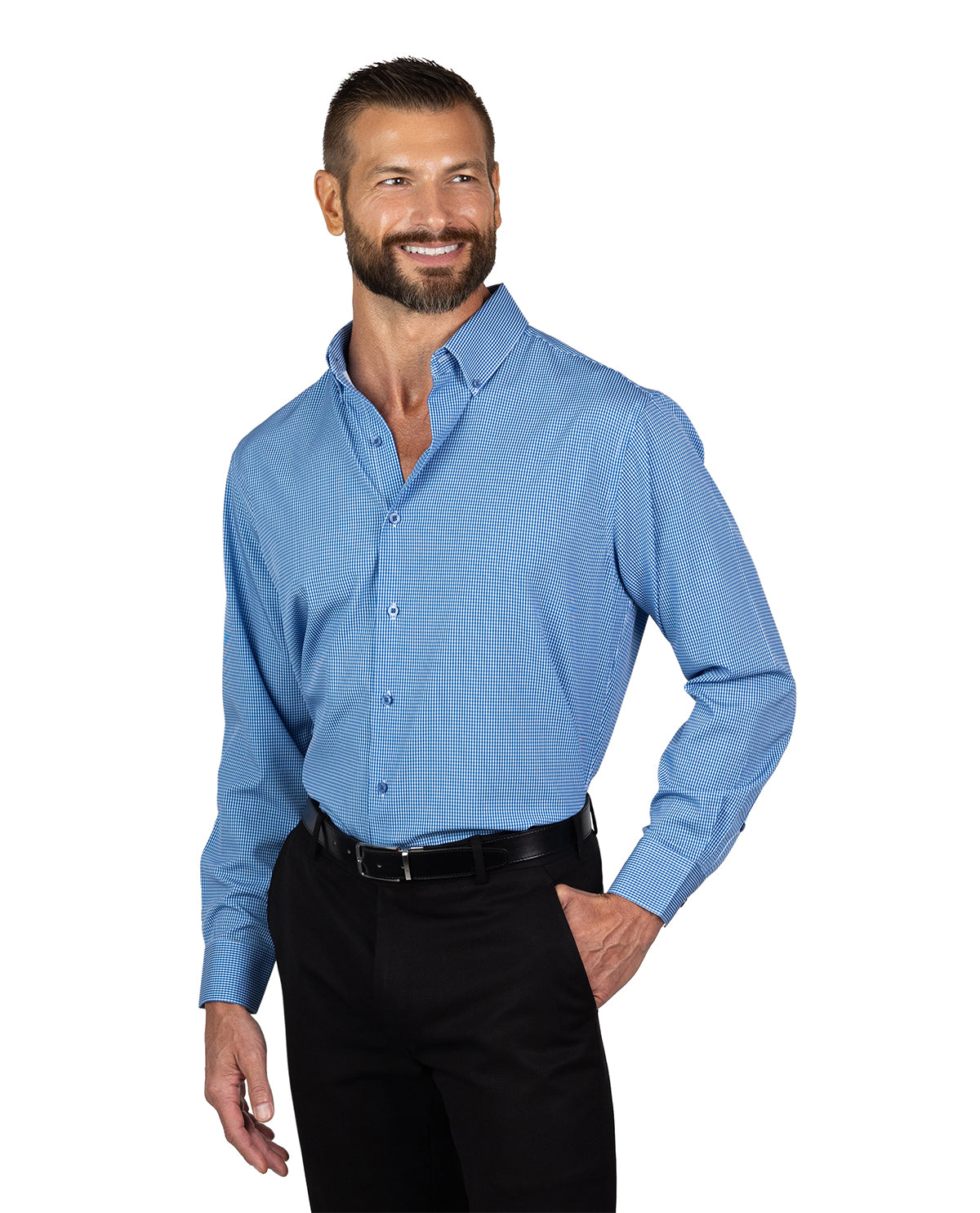 Nautica Men's Blue & White Long Sleeve Super Shirt