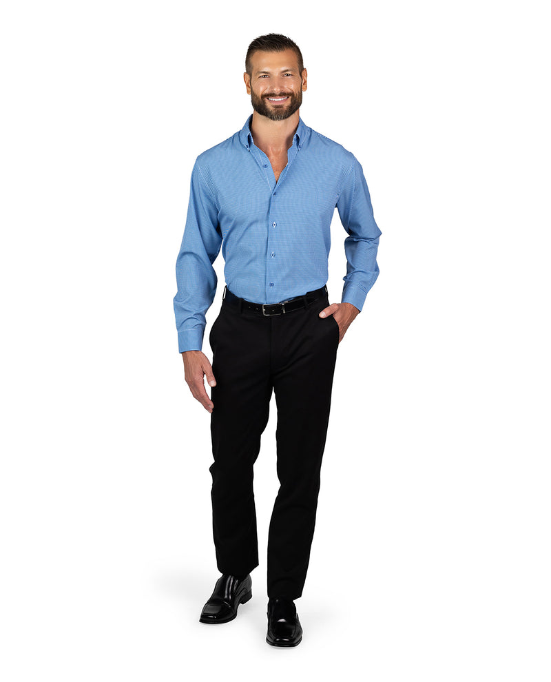 Nautica Men's Blue & White Long Sleeve Super Shirt