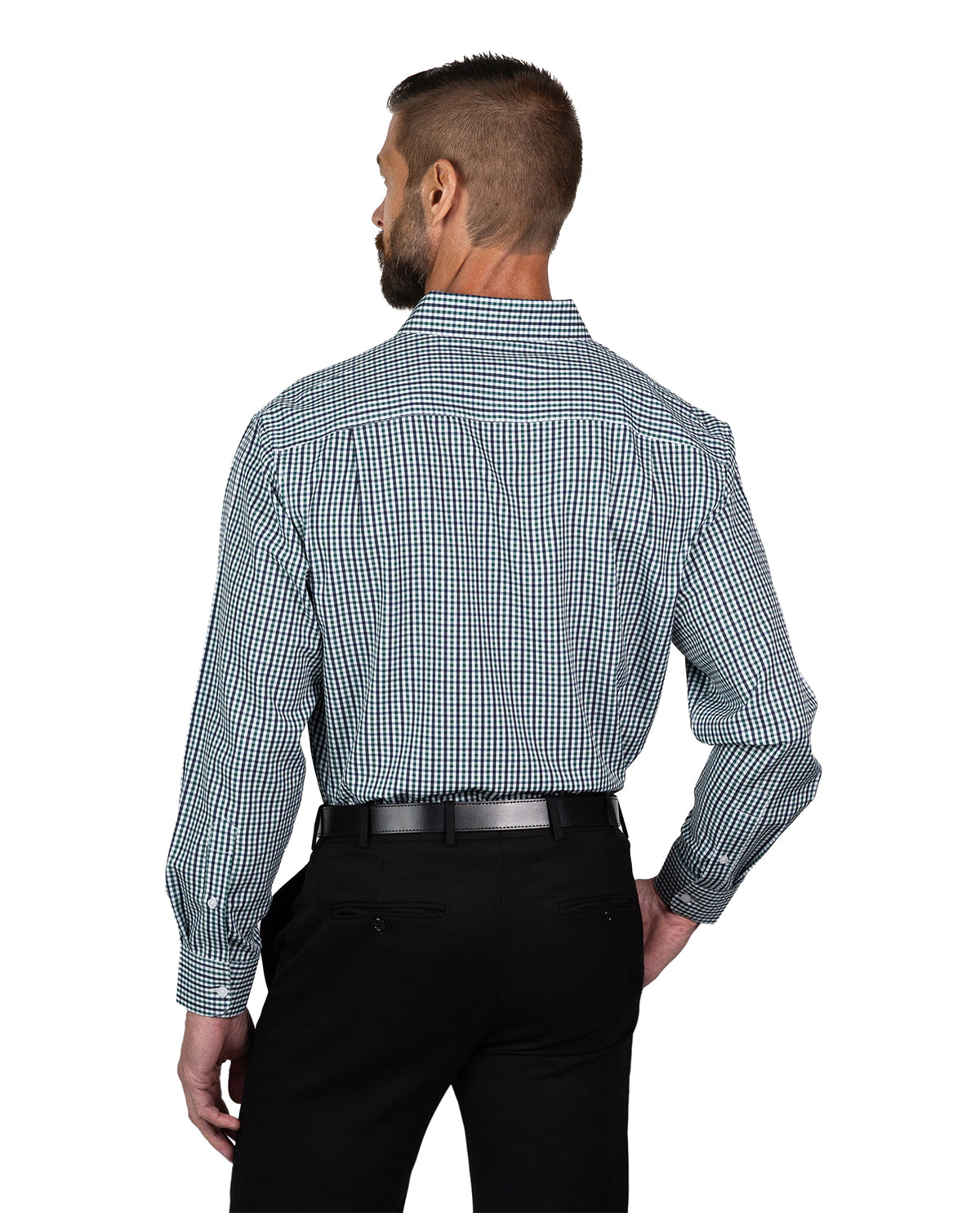 Nautica Men's White, Navy, & Green Long Sleeve Super Shirt