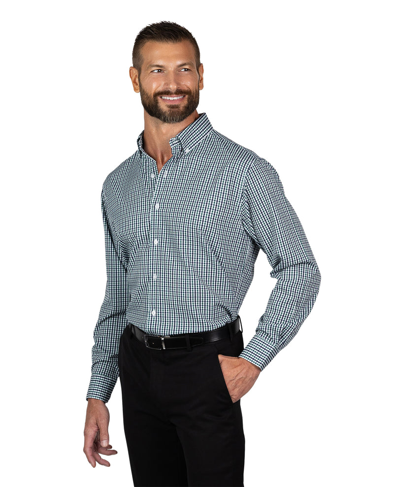 Nautica Men's White, Navy, & Green Long Sleeve Super Shirt