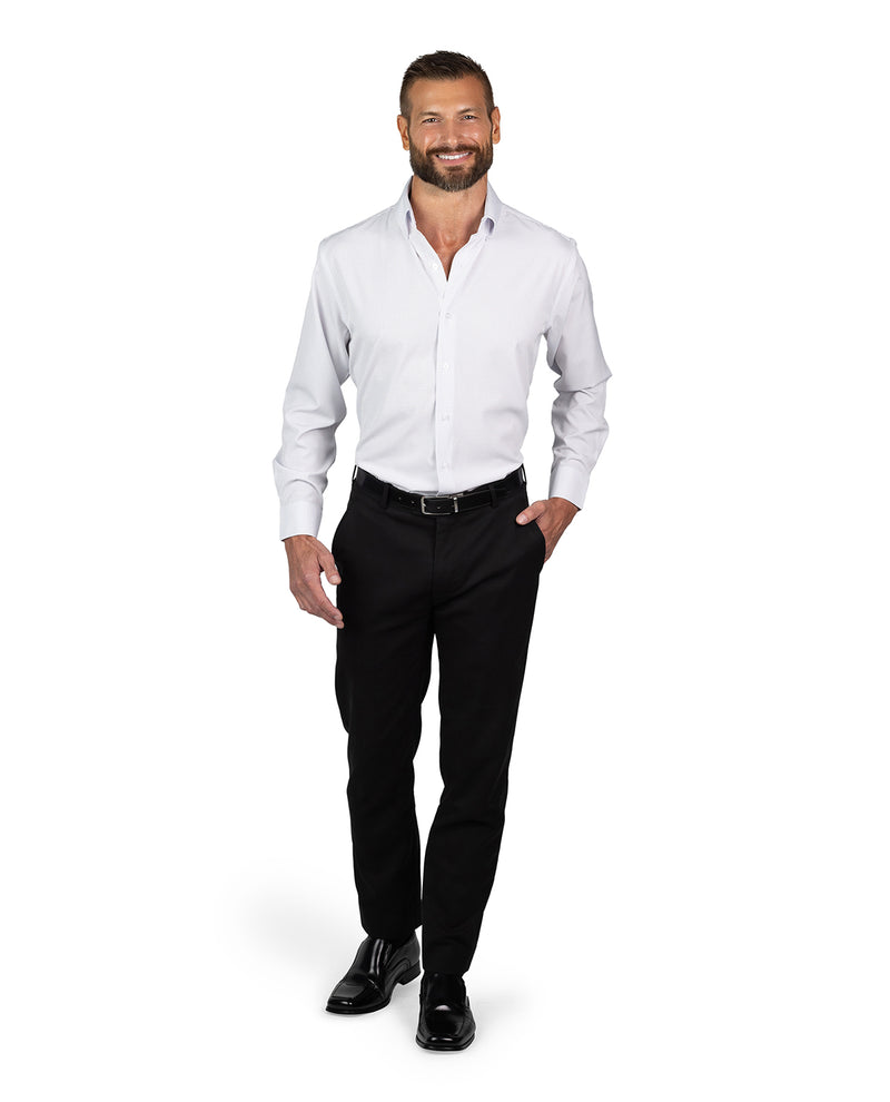 Nautica Men's White, Navy, & Burgundy Long Sleeve Super Shirt