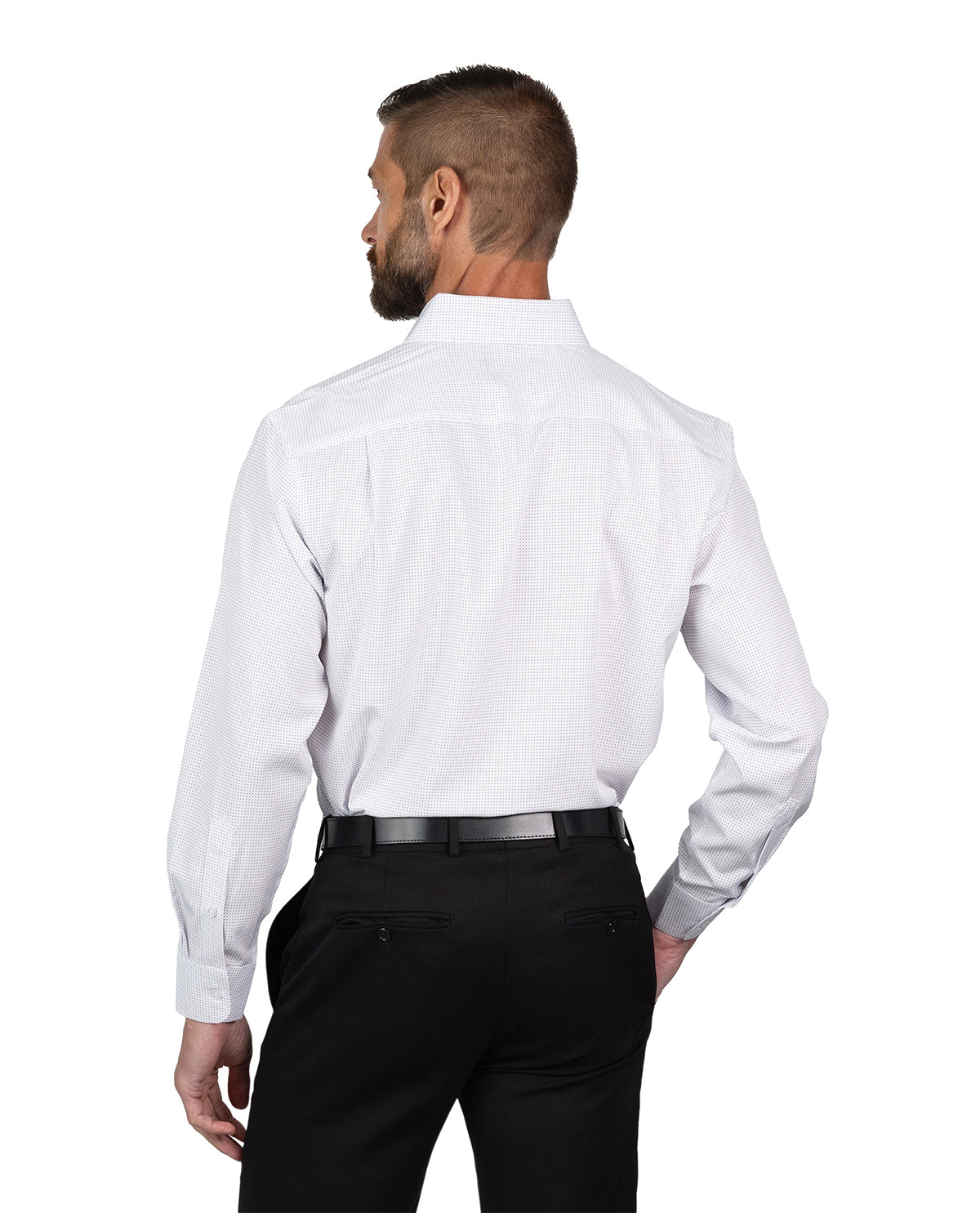 Nautica Men's White, Navy, & Burgundy Long Sleeve Super Shirt