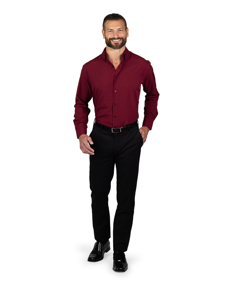 Nautica Men's Burgundy Long Sleeve Super Shirt