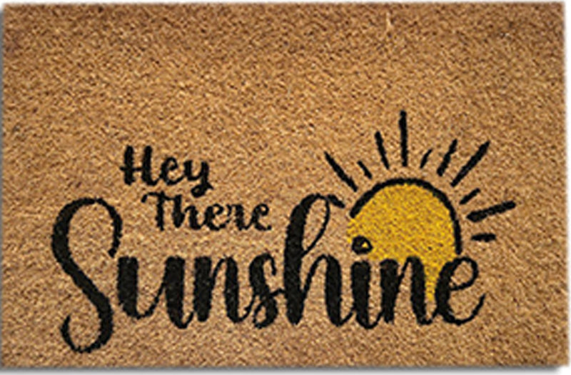 "Hey There Sunshine" Coir Mat