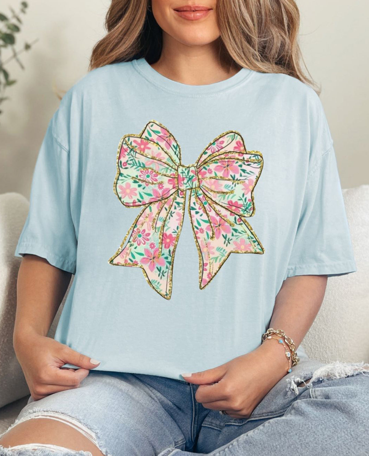 Inspired Bow Short Sleeve T-Shirt