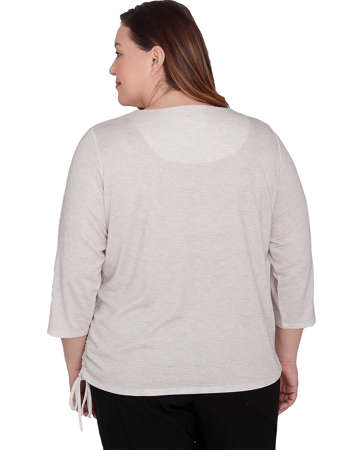 Alfred Dunner Women's Classic Christmas Snow Puppy Knit Top