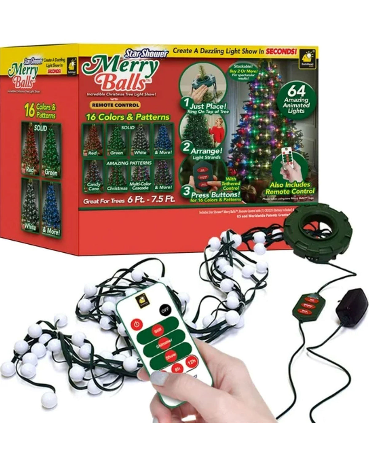 Star Shower Merry Balls with Remote