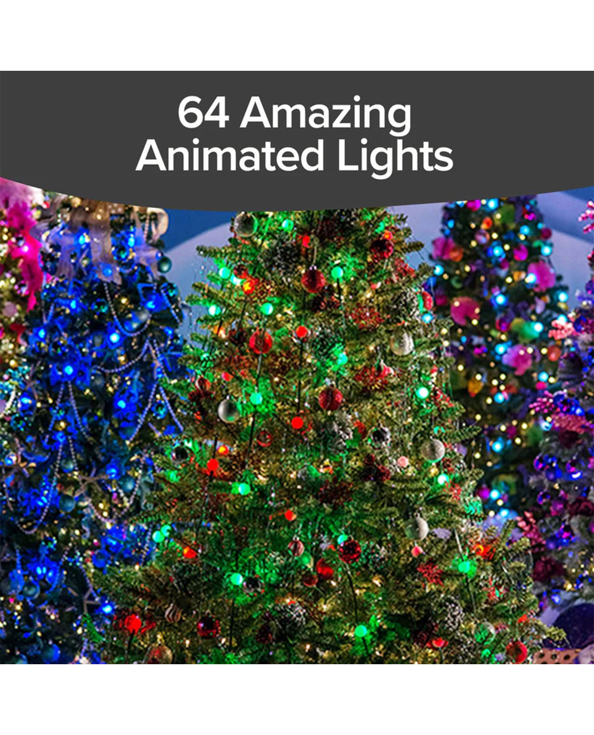 Star Shower Merry Balls Animated Christmas Tree Lights