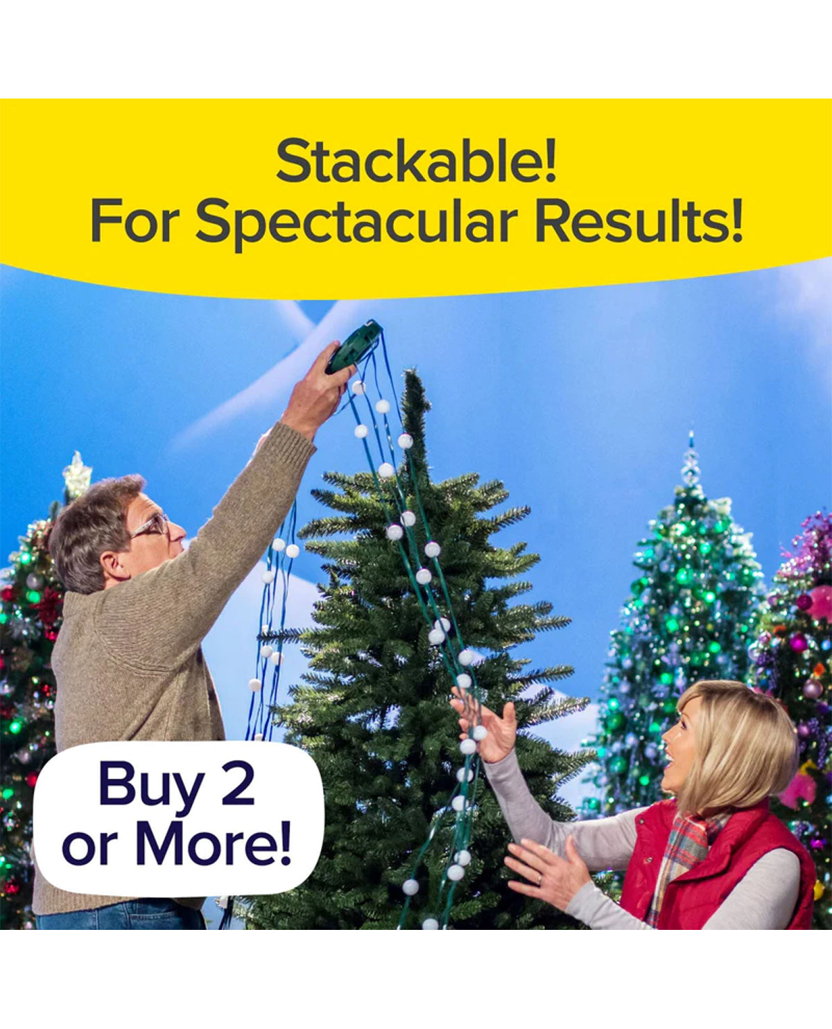 Star Shower Merry Balls Animated Christmas Tree Lights