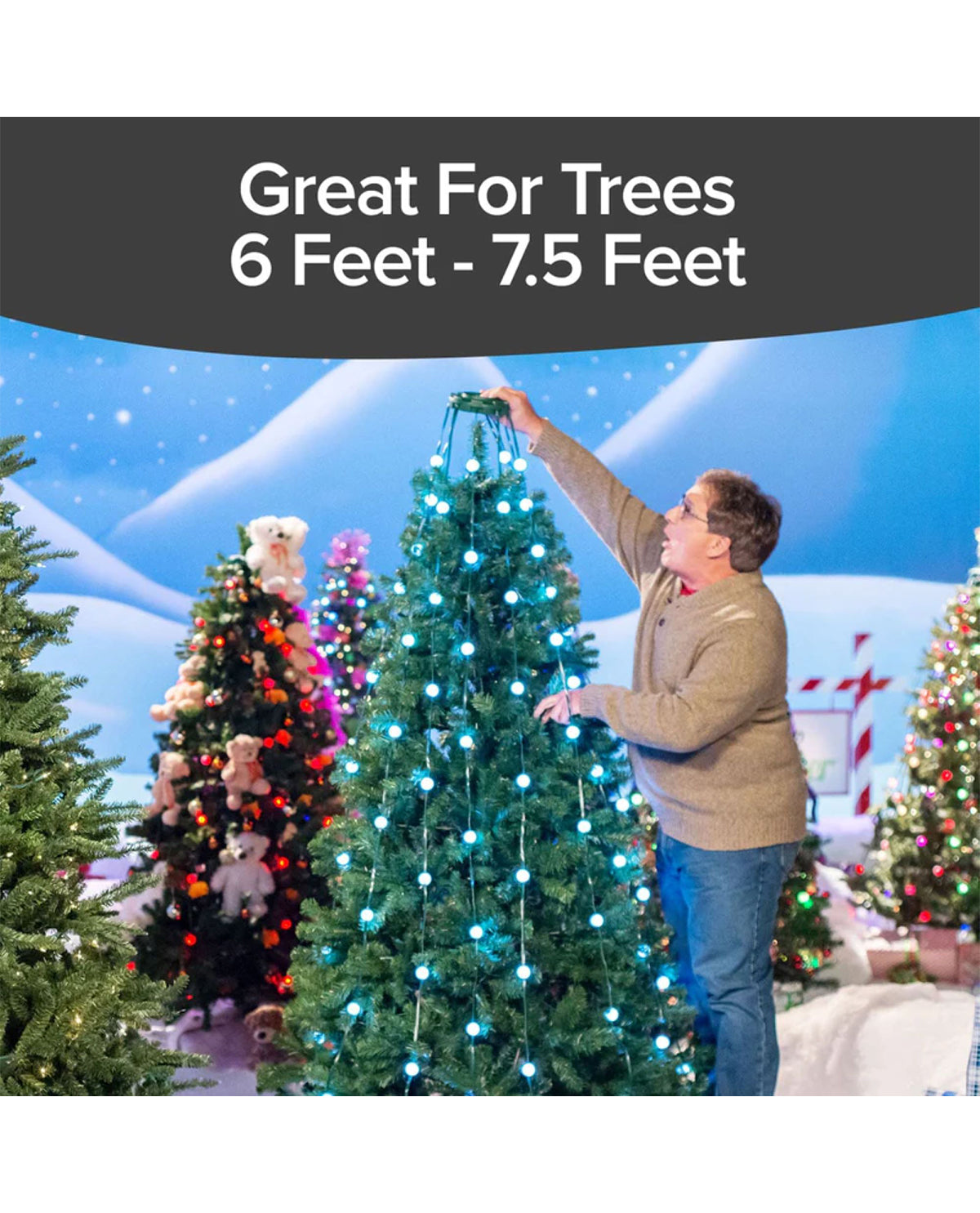 Star Shower Merry Balls Animated Christmas Tree Lights