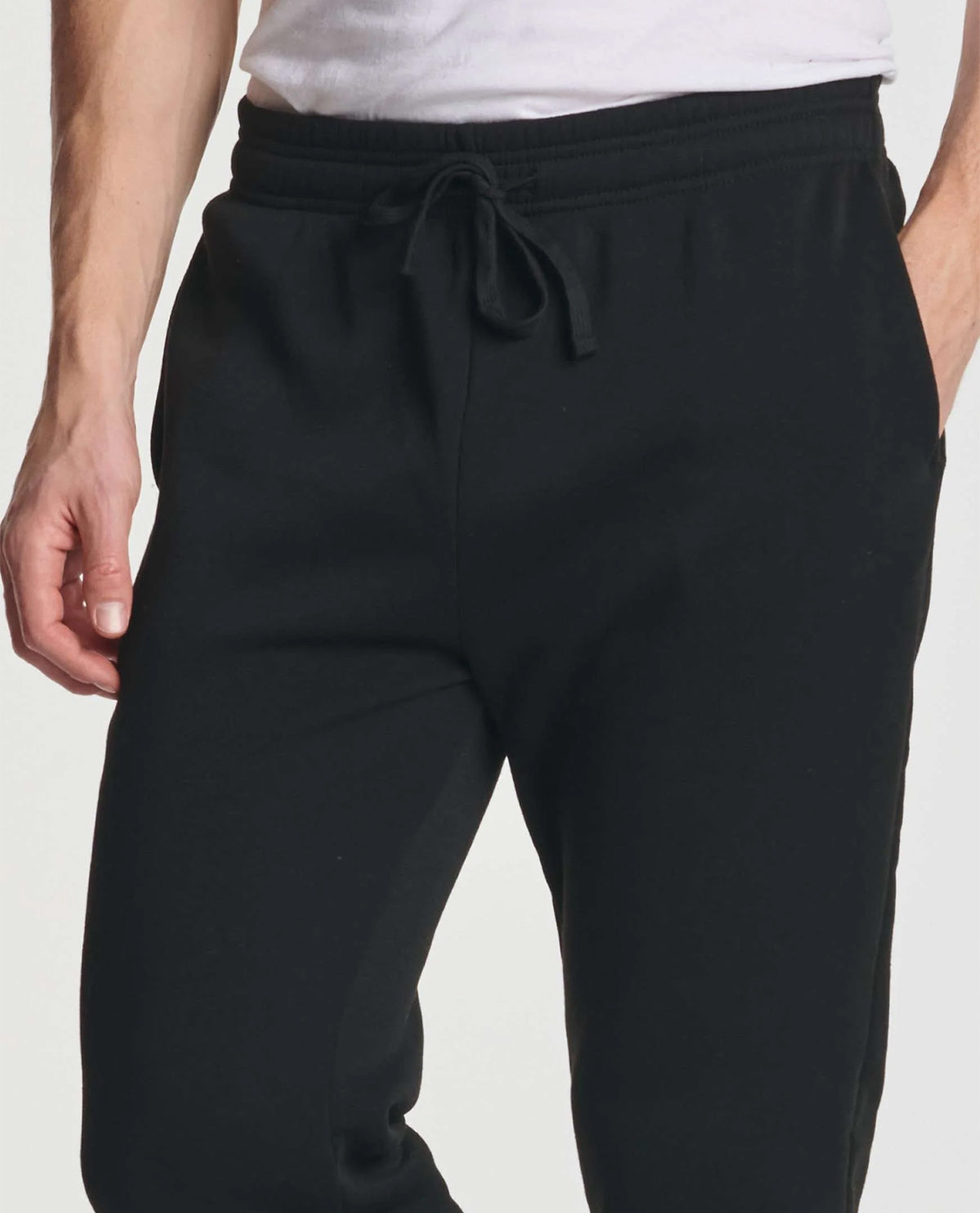 Real Essentials Men's Fleece Elastic Bottom Jogger Sweatpants