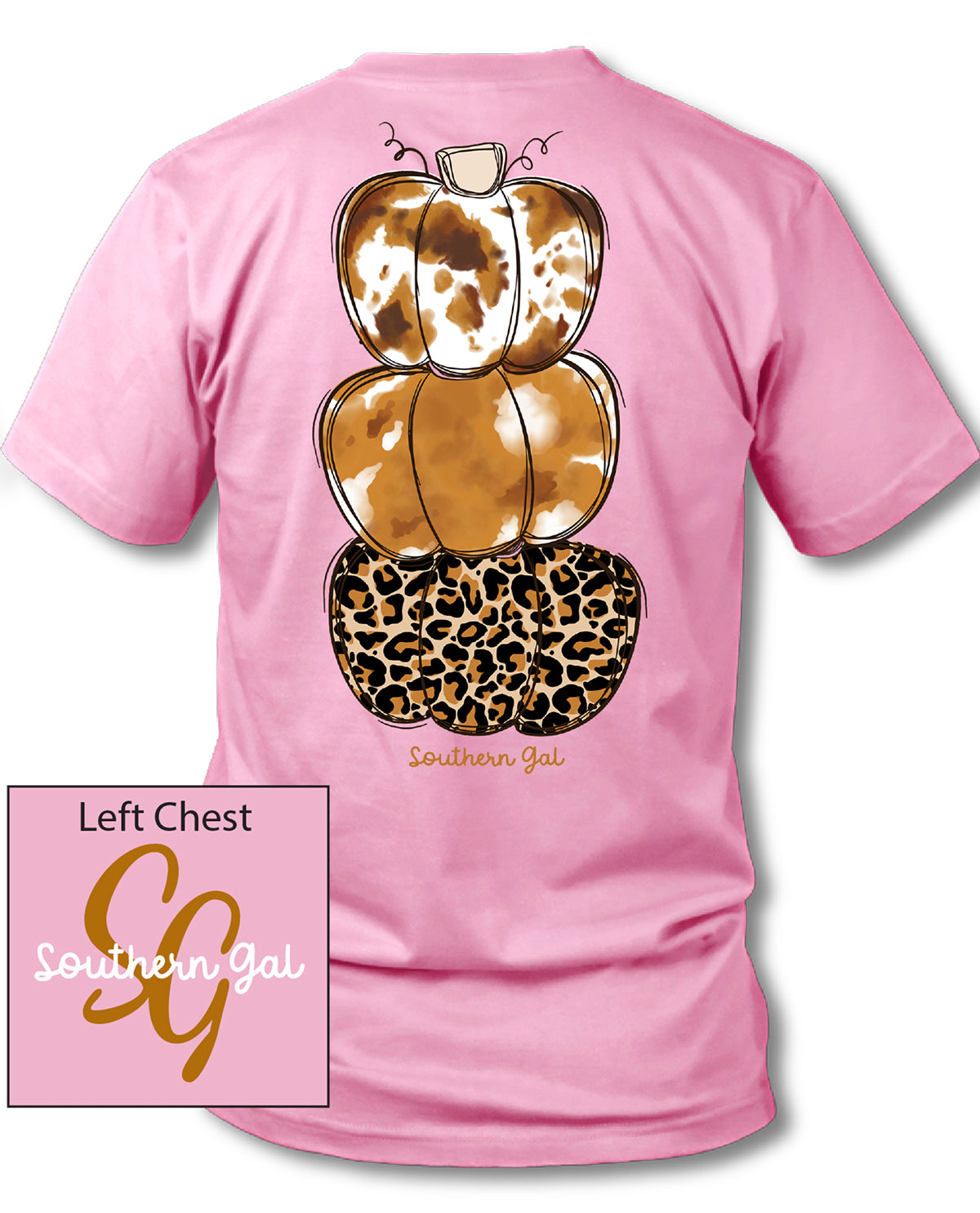 Southern Gal Plus Pumpkin Stack Short Sleeve Tee