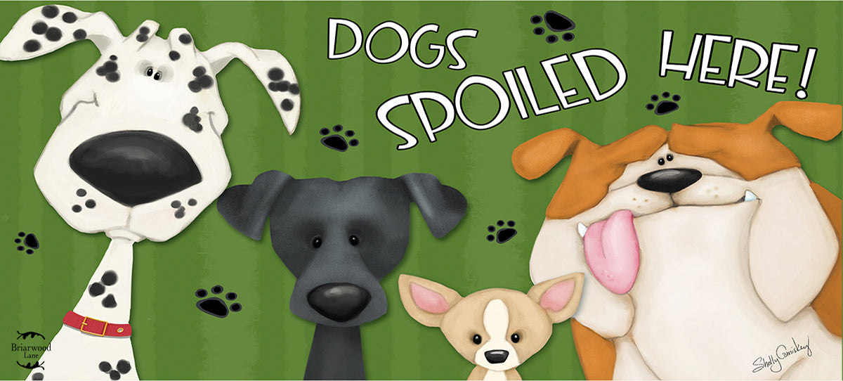 Dogs Spoiled Here Mini Mat