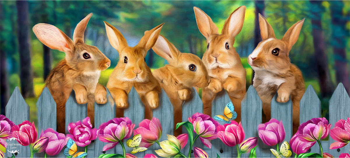 Garden Bunnies Mini Mat