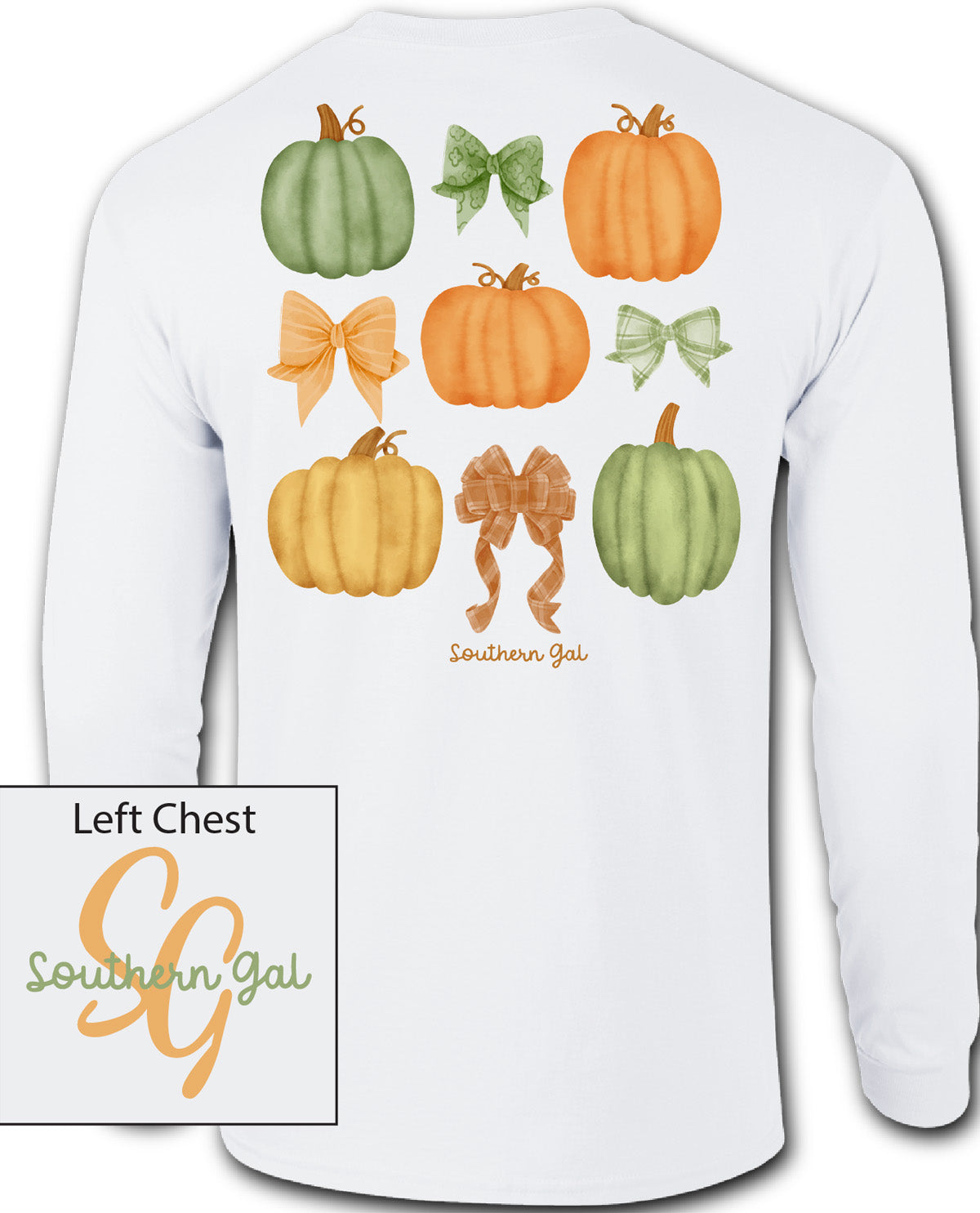 Southern Gal Gourds Long Sleeve Screen Tee