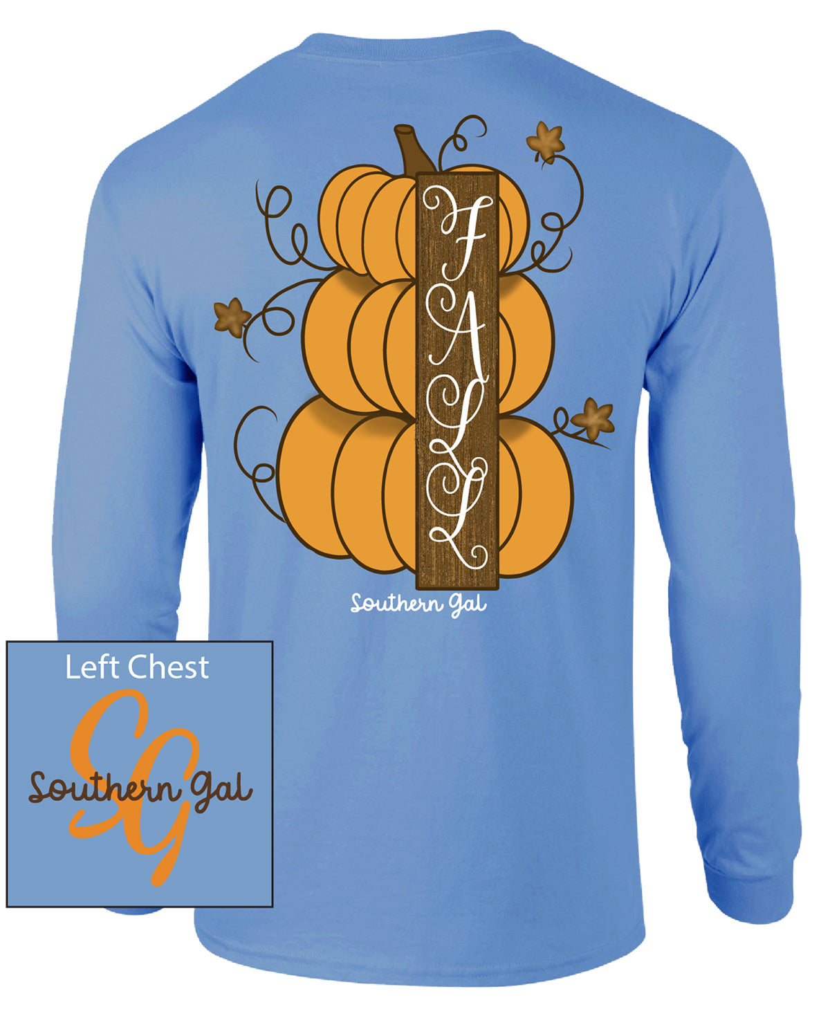 Southern Gal Fall Long Sleeve Screen Tee