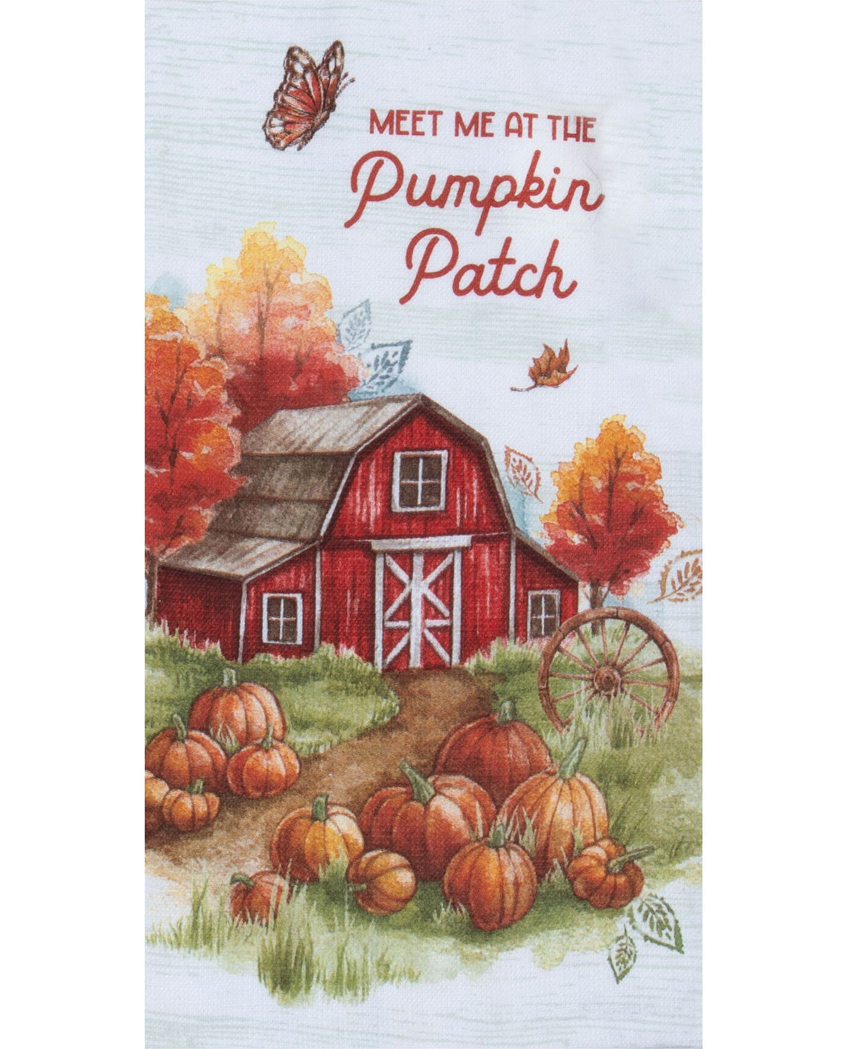 Autumn Days Pumpkin Patch Dual-Purpose Decorative Kitchen Towel