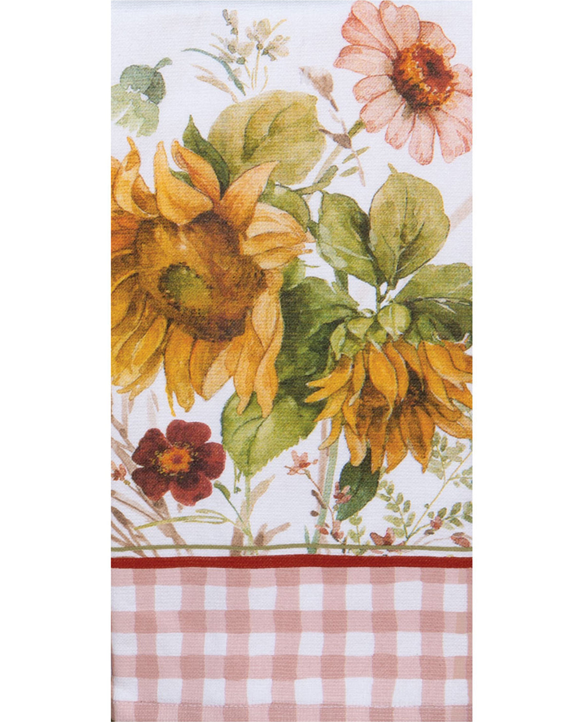 Sunflower Whispers Floral Dual-Purpose Decorative Kitchen Towel