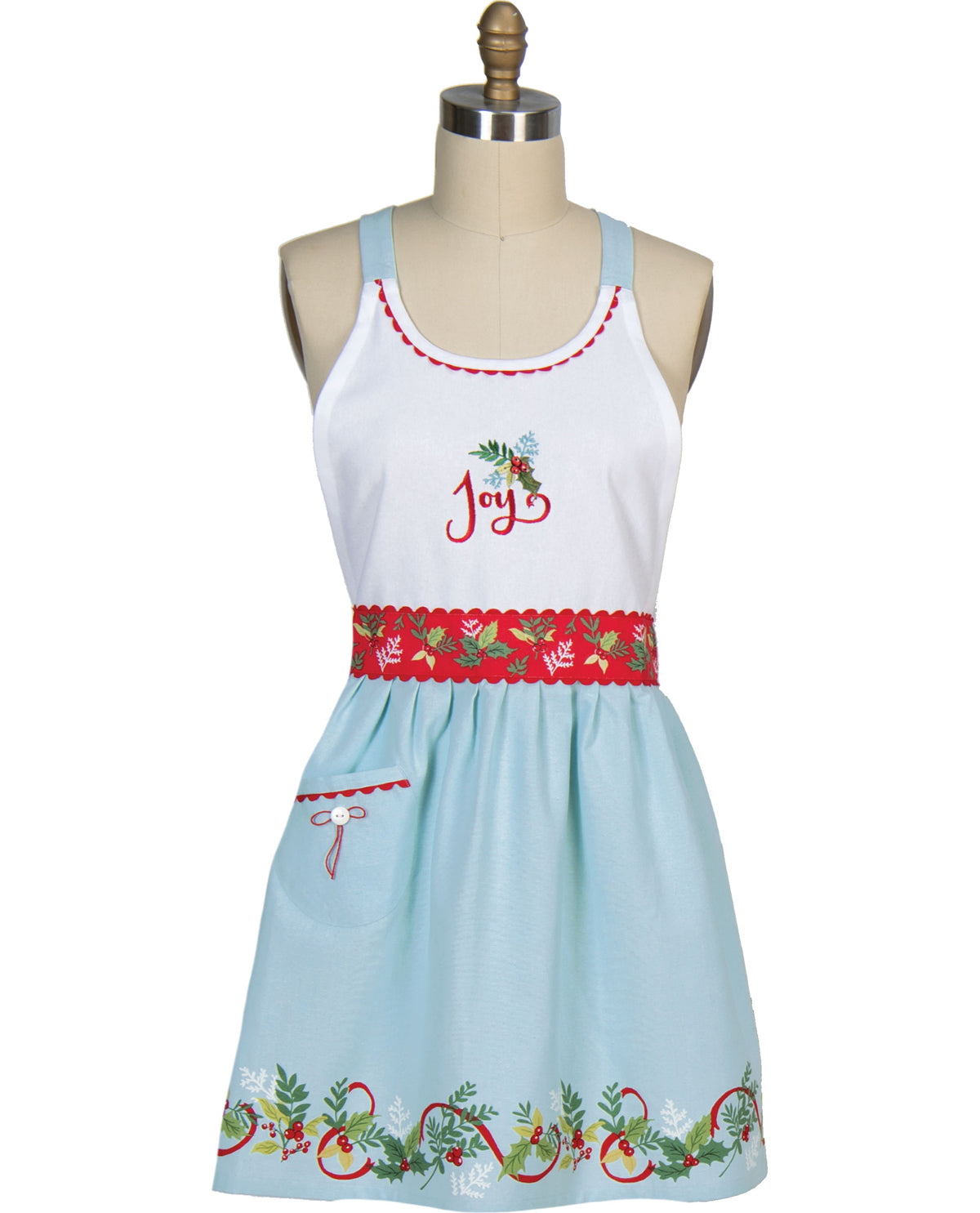 Christmas Morning Embroidered Host Apron