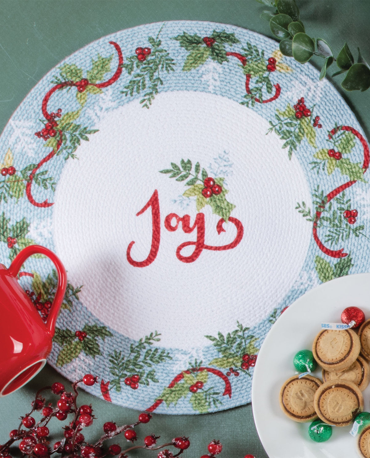 Christmas Morning Joy Braided Placemat