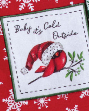 Playful Cardinals Assorted Decorative Holiday Kitchen Towel
