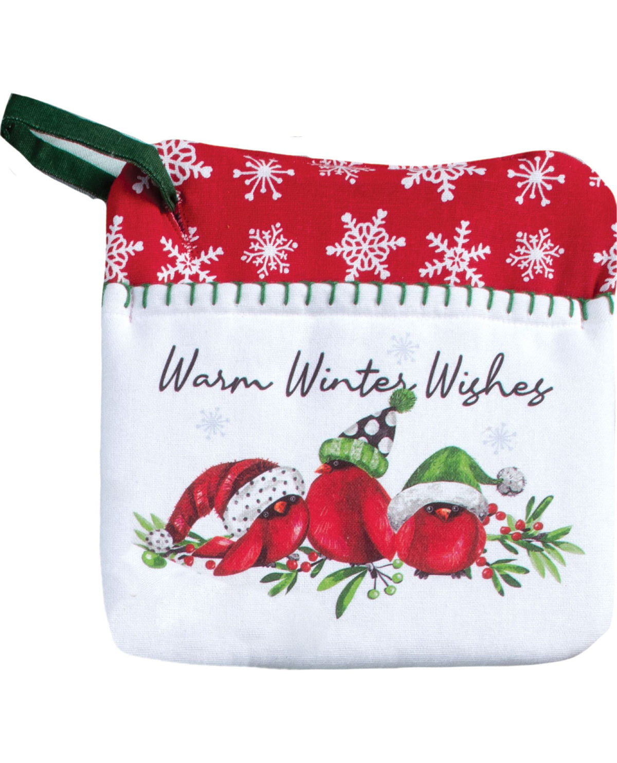 Playful Cardinal Pocket Mitt