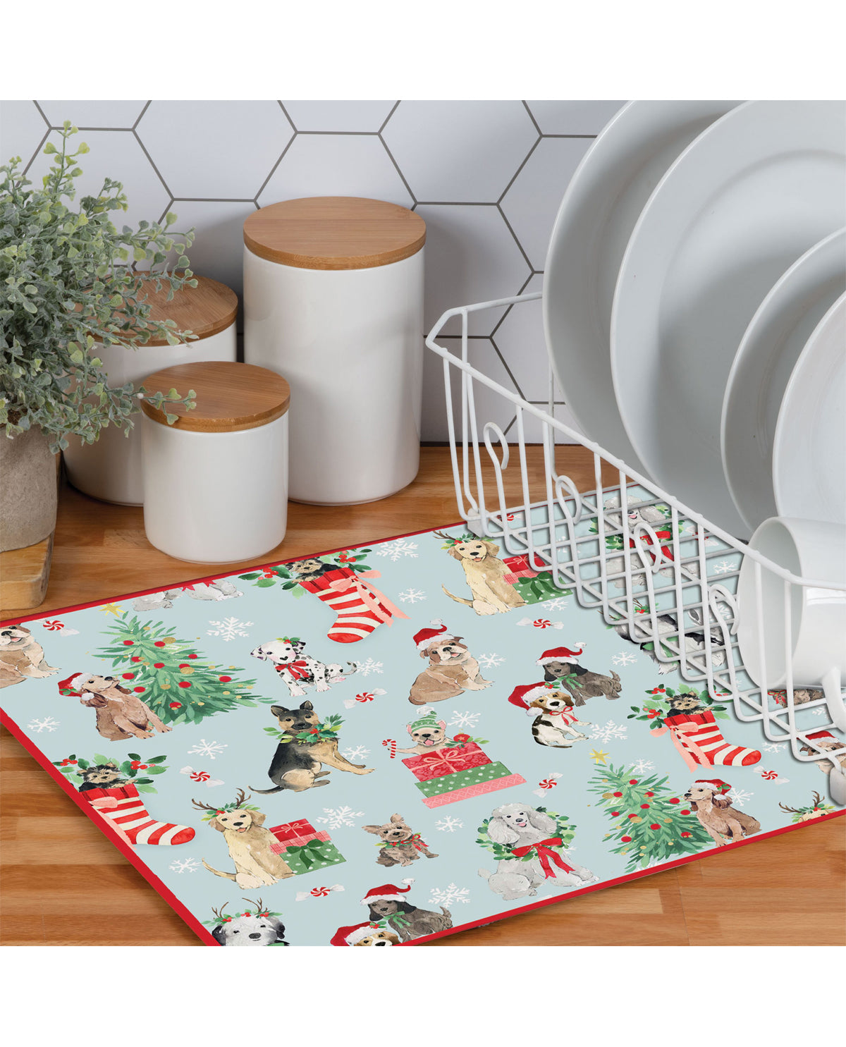 Santa Paws Kitchen Drying Mat