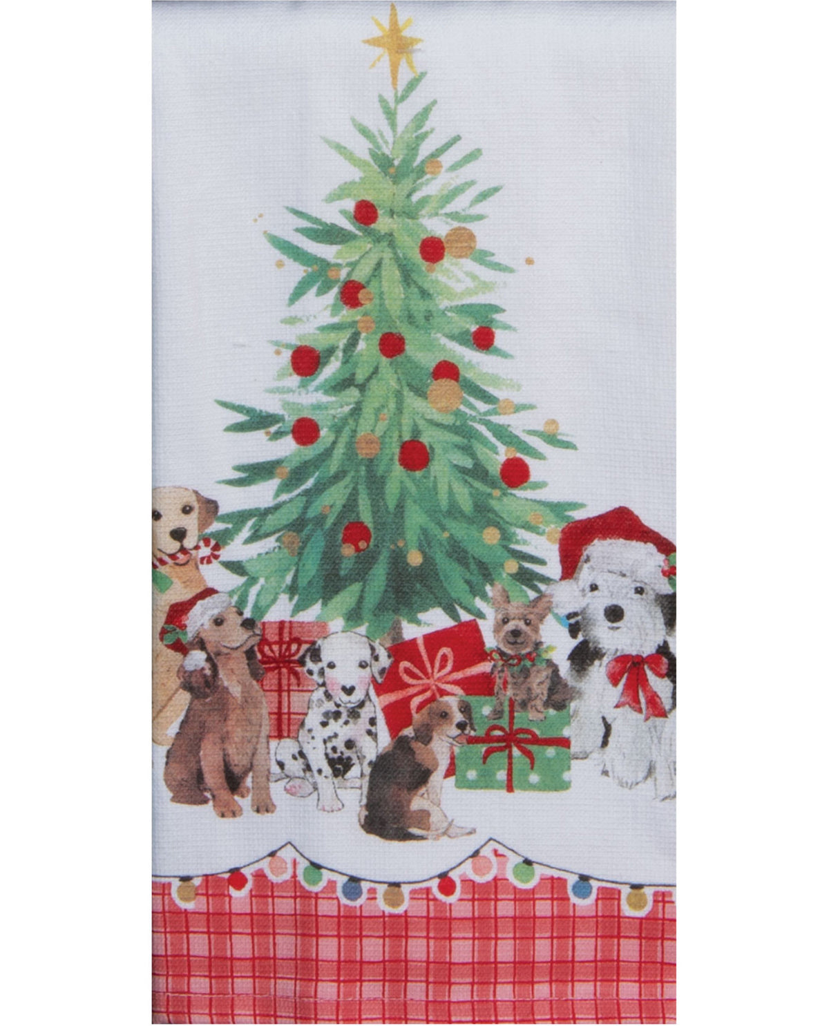 Santa Paws Christmas Tree Dual-Purpose Decorative Kitchen Towel