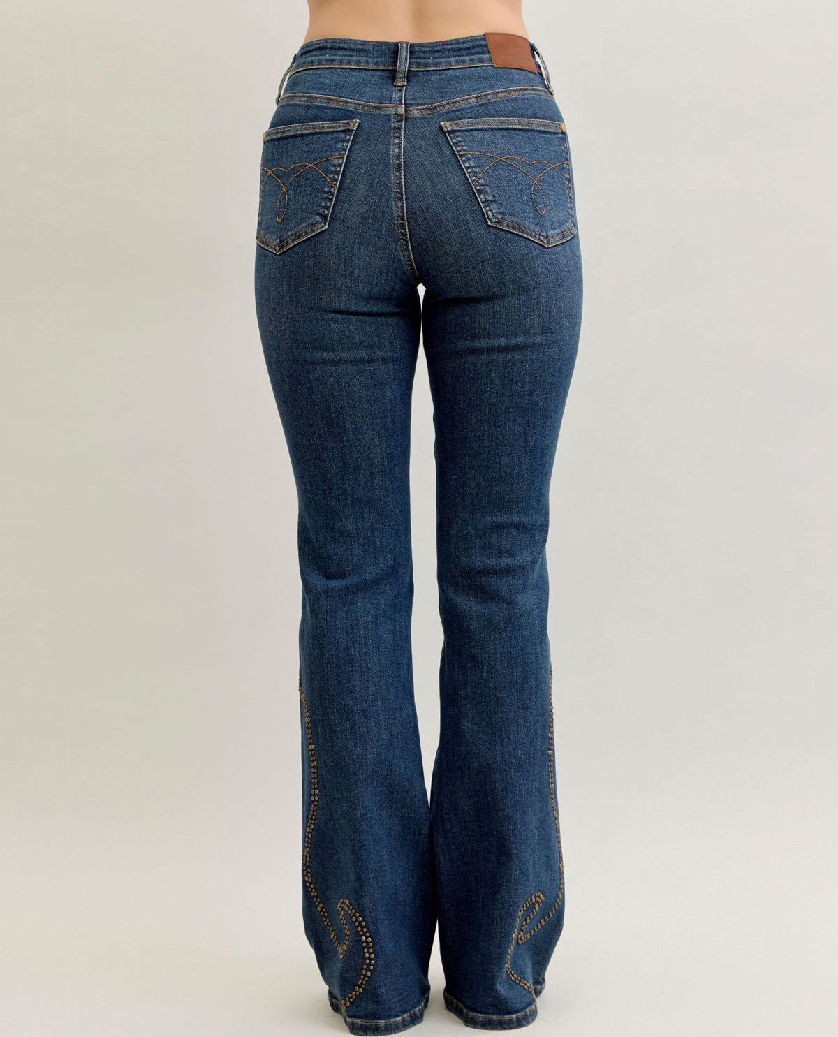 Judy Blue High Waisted Flare Western Jeans