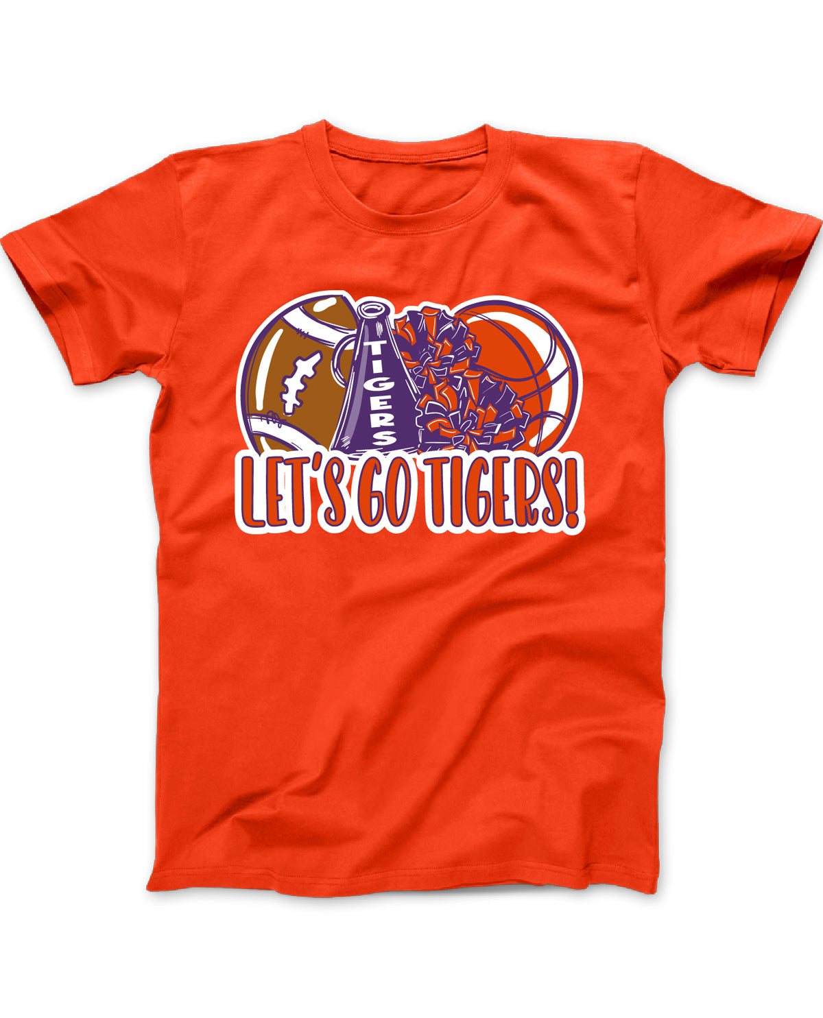 Missy Clemson Let's Go Short Sleeve Screen Tee