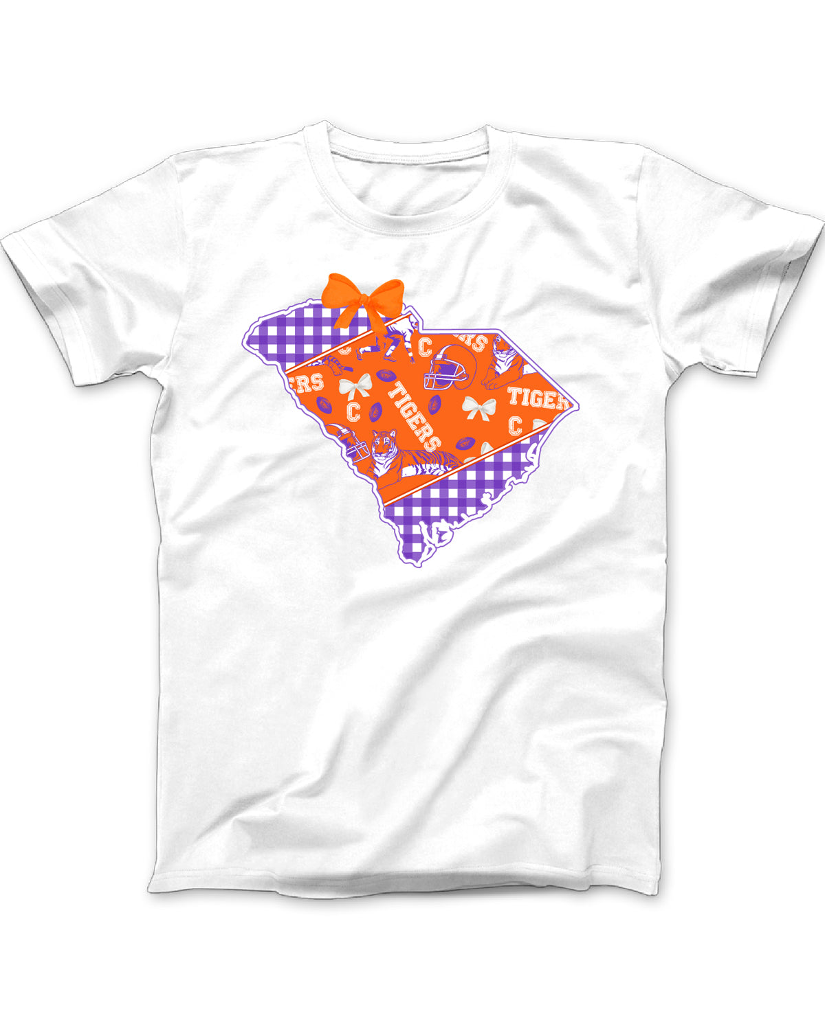 Clemson Tigers Patterned Short Sleeve Tee