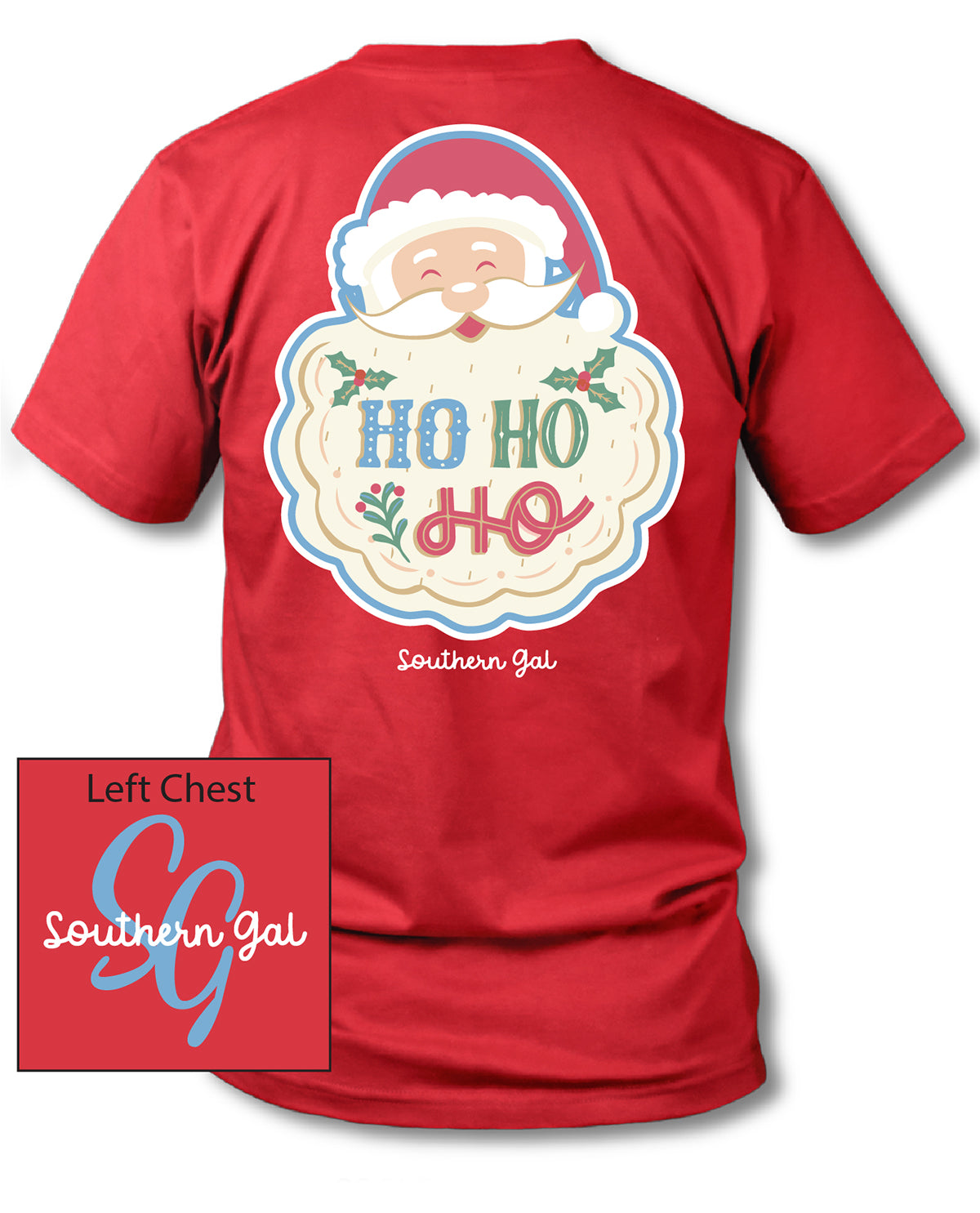 Southern Gal Missy Santa Short Sleeve Graphic T-Shirt