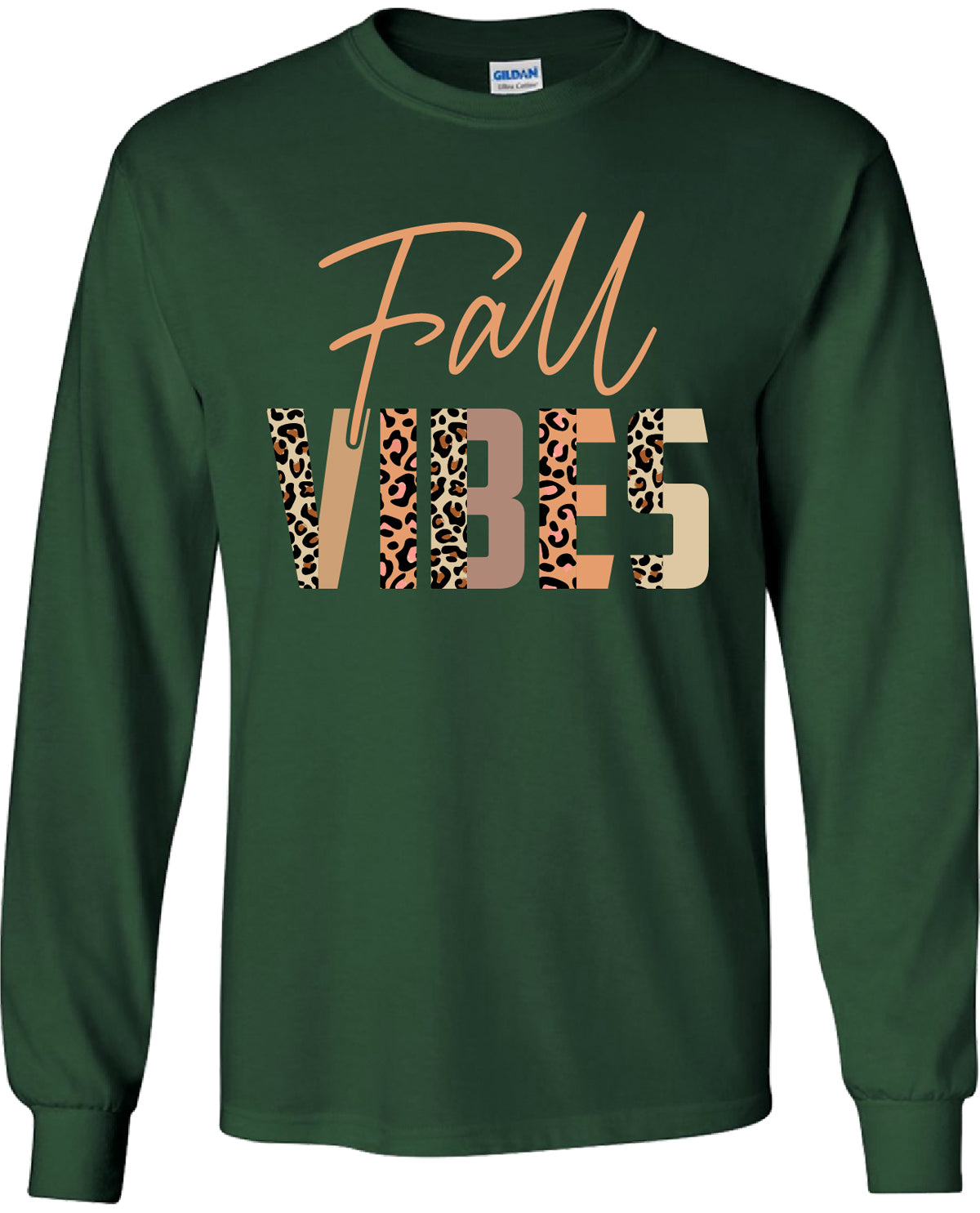 Fall Vibes Animal Print Missy Long Sleeve Graphic T-Shirt